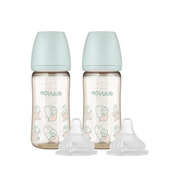 Bình sữa Moyuum họa tiết em bé Ogu Ogu