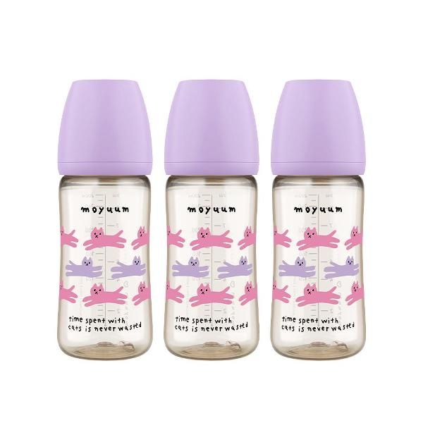 Bình sữa Moyuum họa tiết mèo
