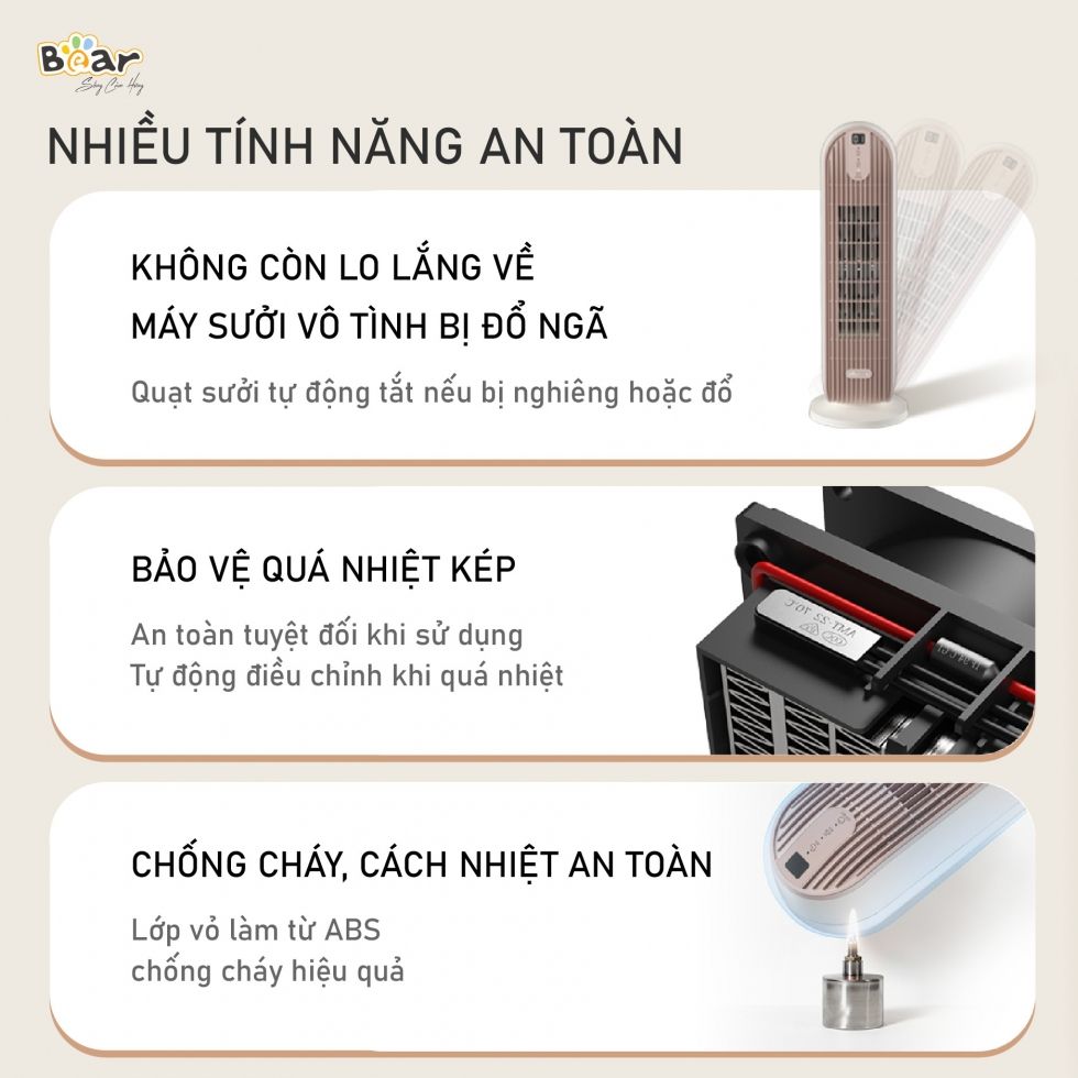 Quạt sưởi gốm Bear DNQ-C20H5