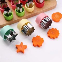 Set 3 khuôn cắt rau củ quả ăn dặm cho bé