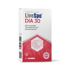 Men LiveSpo DIA 30 hỗ trợ trị tiêu chảy