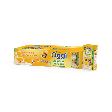 Sữa Oggi trái cây thùng 48 hộp 110ml