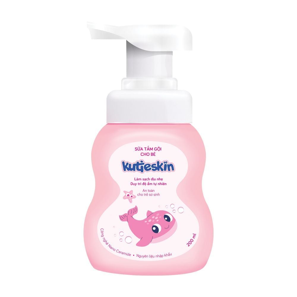 Sữa tắm gội dưỡng ẩm cho bé Kutieskin 200ml