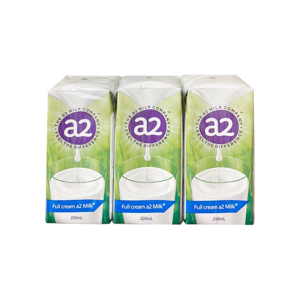 Sữa tươi A2 nguyên kem lốc 6 hộp 200ml