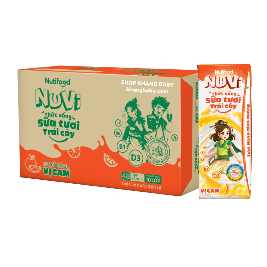 Sữa tươi vị trái cây NUVI
