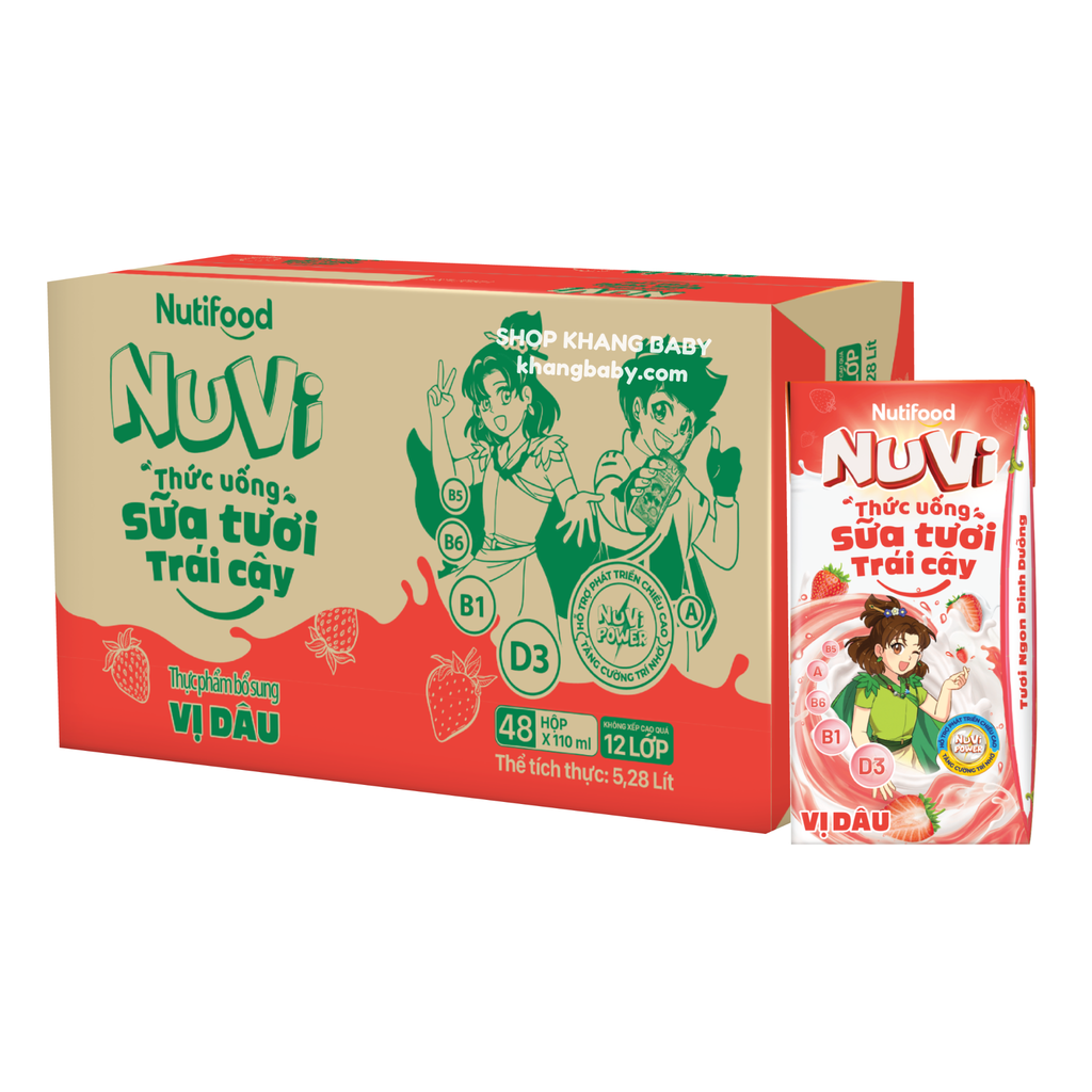 Sữa tươi vị trái cây NUVI