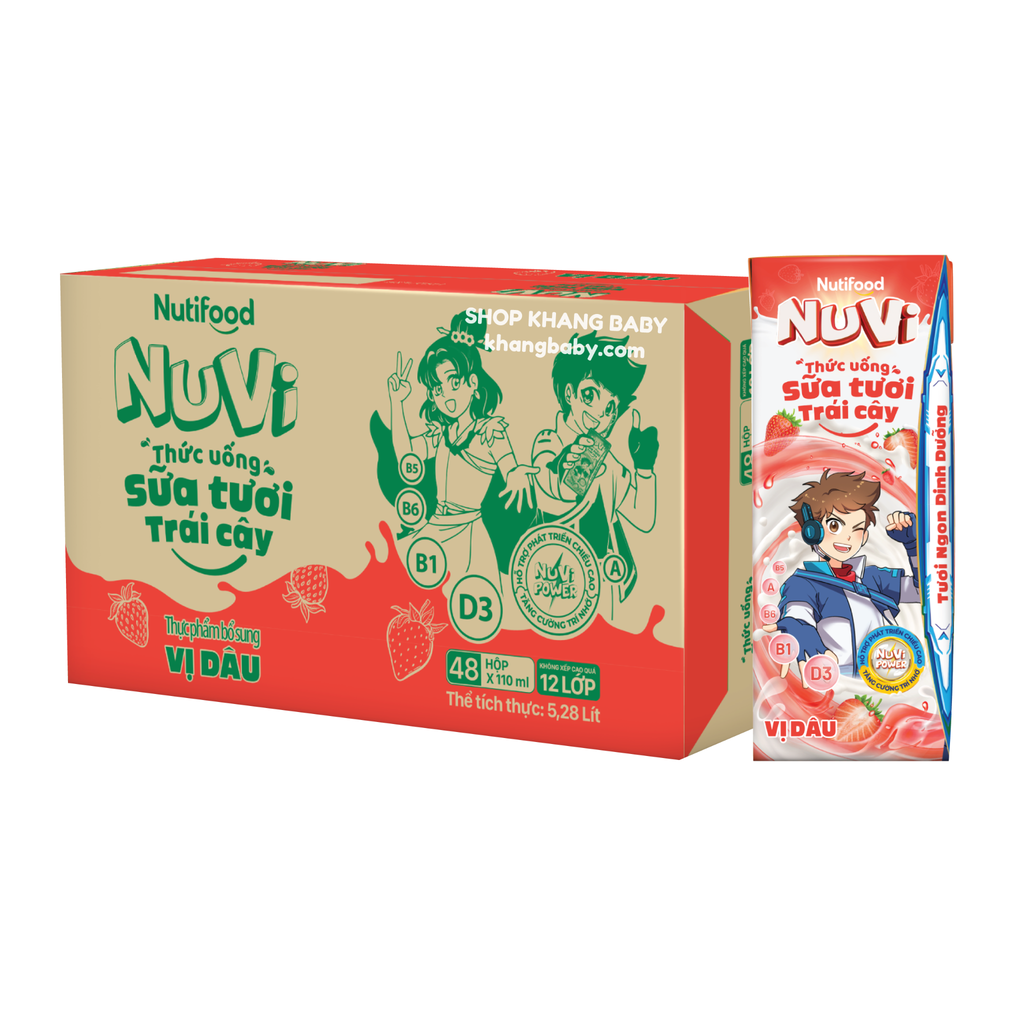 Sữa tươi vị trái cây NUVI