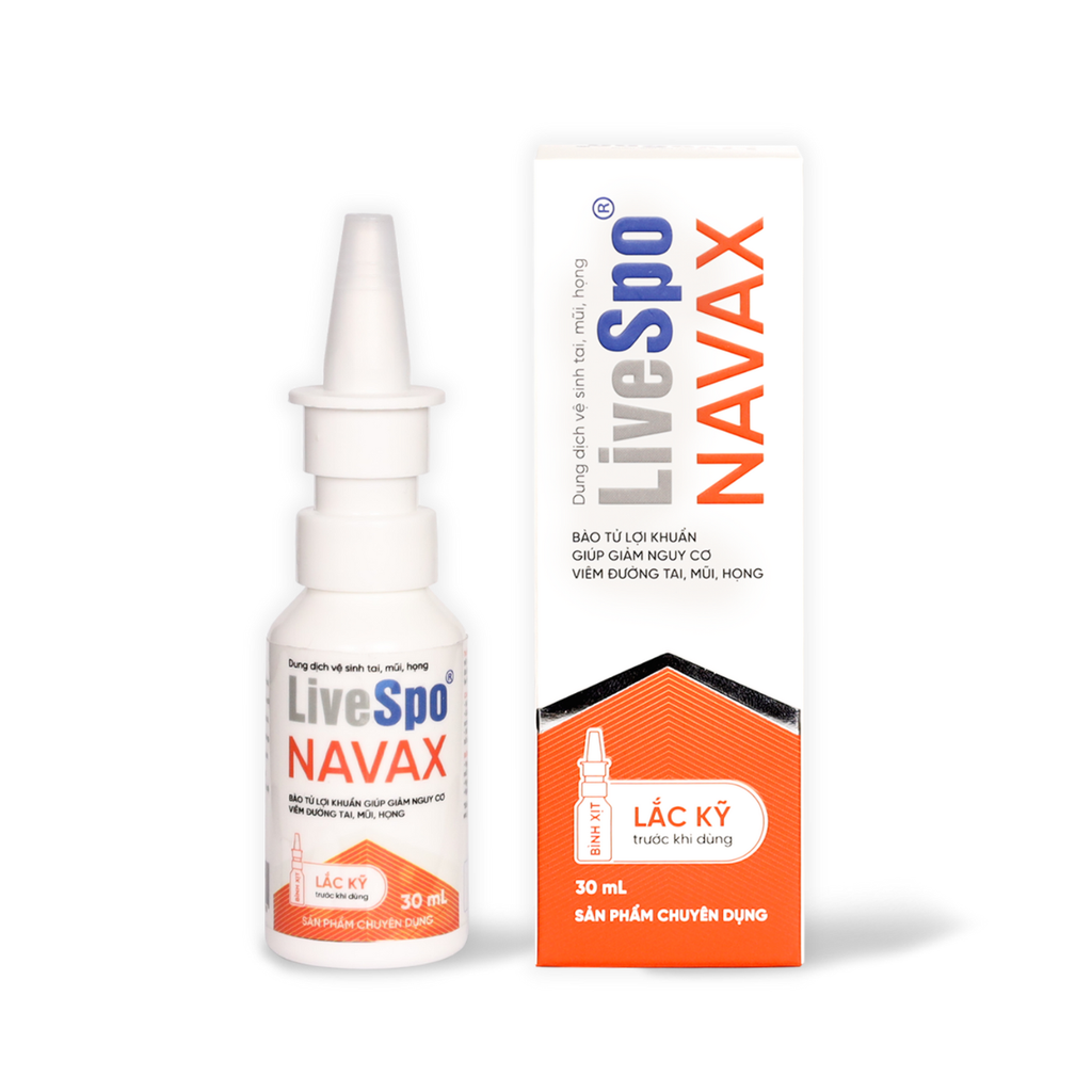 Xịt LiveSpo NAVAX ngừa viêm tai mũi họng 30ml