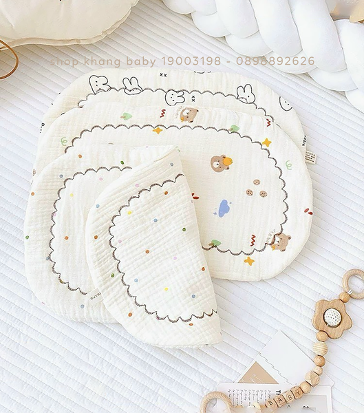 Gối xô muslin trần bông cao cấp