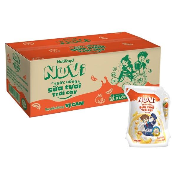 Sữa tươi vị trái cây NUVI