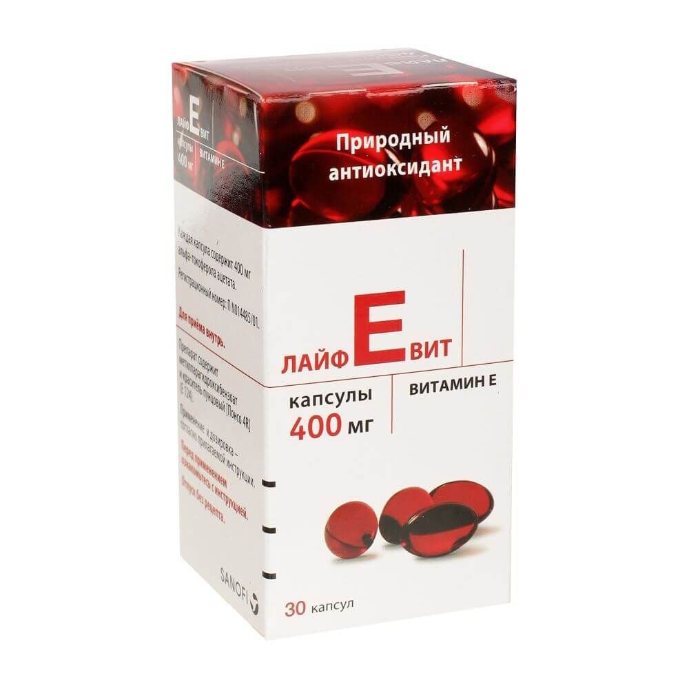 Viên uống Vitamin E đỏ Nga 400mg - Lọ thủy tinh