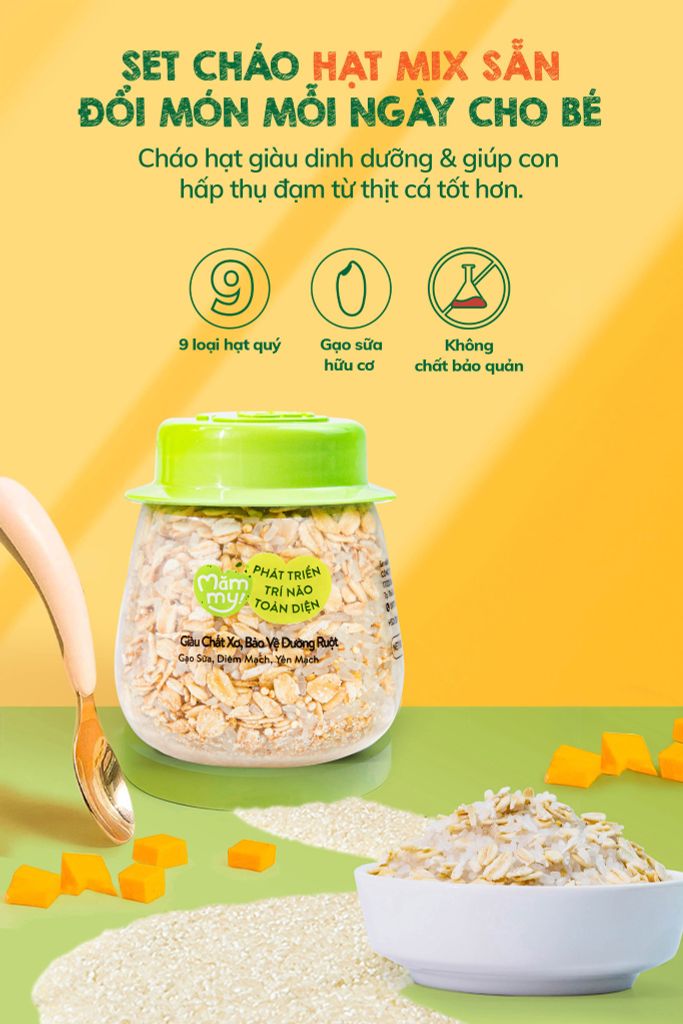 Set 9 cháo hạt mix Măm My