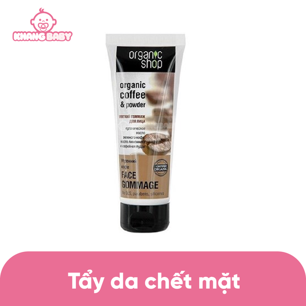 Tẩy da chết mặt Organic Shop