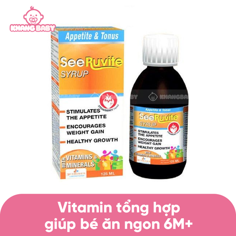 Siro vitamin tổng hợp ăn ngon SeeRuvite 6M+