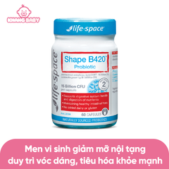 Men vi sinh Life Space Shape B420 hỗ trợ giảm mỡ