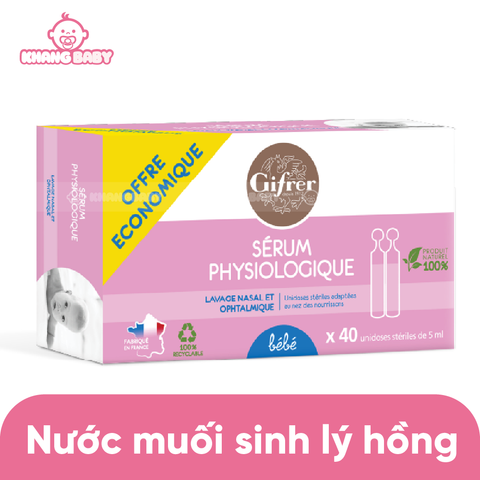 Nước muối hồng Gifrer 40 ống