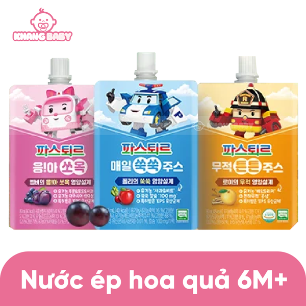 Nước hoa quả hữu cơ Lotte 6M+