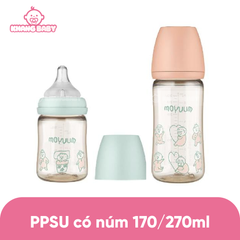 Bình sữa Moyuum họa tiết em bé Ogu Ogu