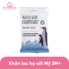 Khăn lau hạ sốt Fever Eez Mỹ 32 tờ 3M+