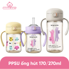 Bình ống hút Moyuum nắp bật họa tiết