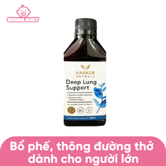 Siro hỗ trợ hệ hô hấp Harker Deeplung Support người lớn 250ml