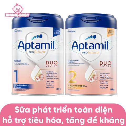 Sữa Aptamil Profutura DuoBiotik Hà Lan lon bạc 800g