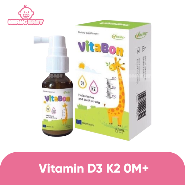 Xịt Vitamin D3K2 + DHA Vita Bon 10ml 0M+
