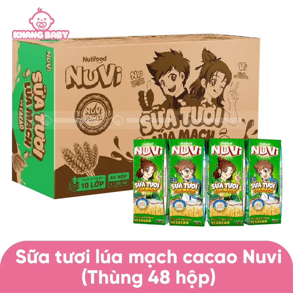Sữa tươi lúa mạch cacao NUVI