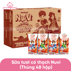 Sữa tươi có thạch vị đường đen NUVI