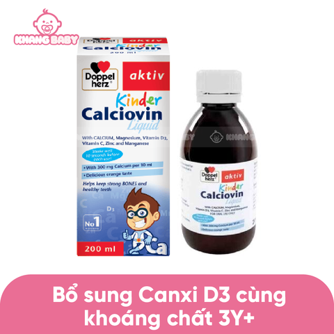 Siro Doppelherz Calciovin bổ sung Canxi 3Y+