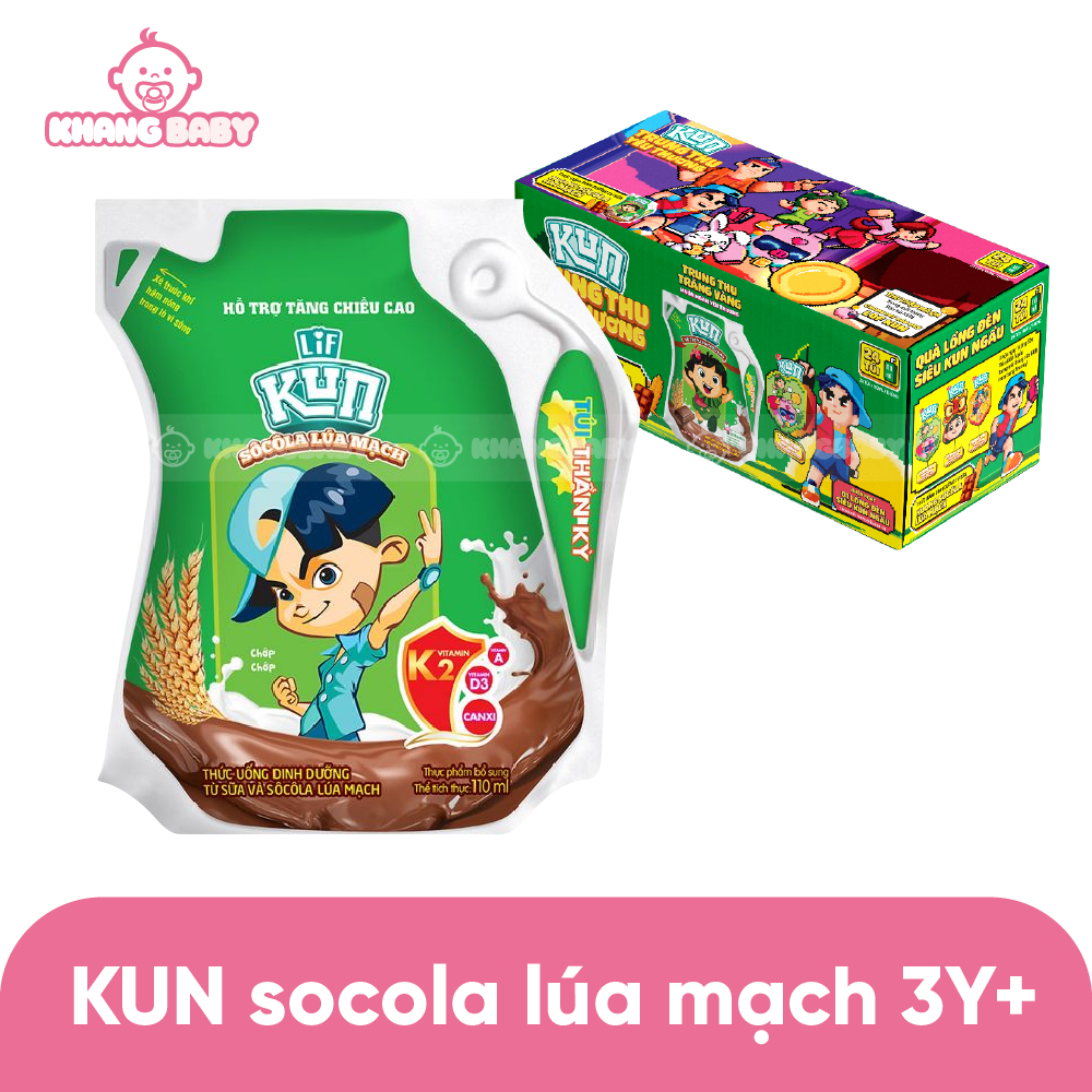Sữa tươi KUN lúa mạch GÓI 110mL – Shop KHANG BABY