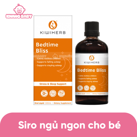 Siro ngủ ngon KiwiHerb Bedtime Bliss 100mL