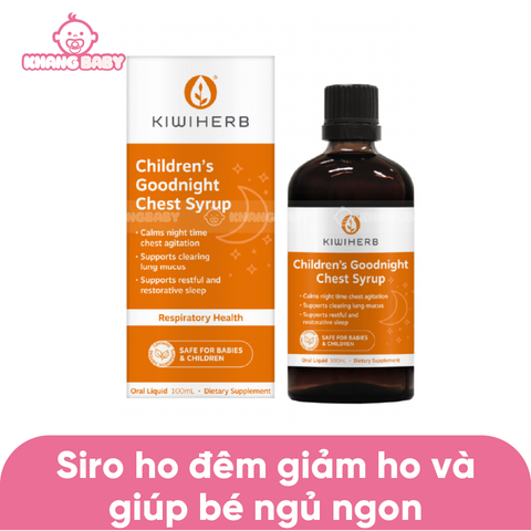 Siro ho đêm KiwiHerb Children's Goodnight Chest Syrup