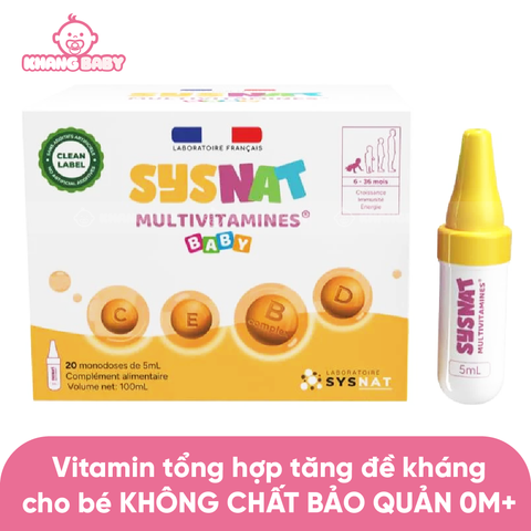Vitamin tổng hợp tăng đề kháng Sysnat Multivitamines (6-36M)