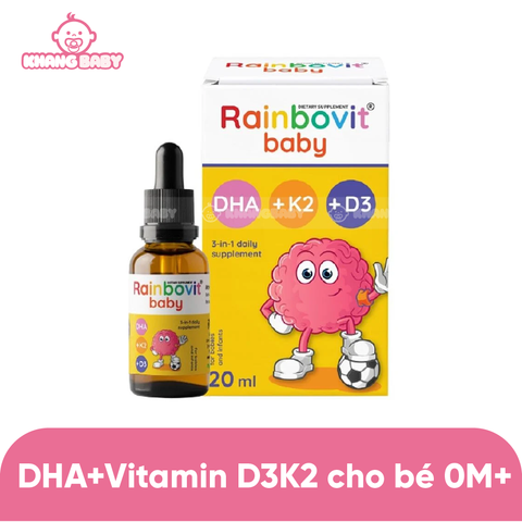 DHA kết hợp Vitamin D3K2 Rainbovit Baby