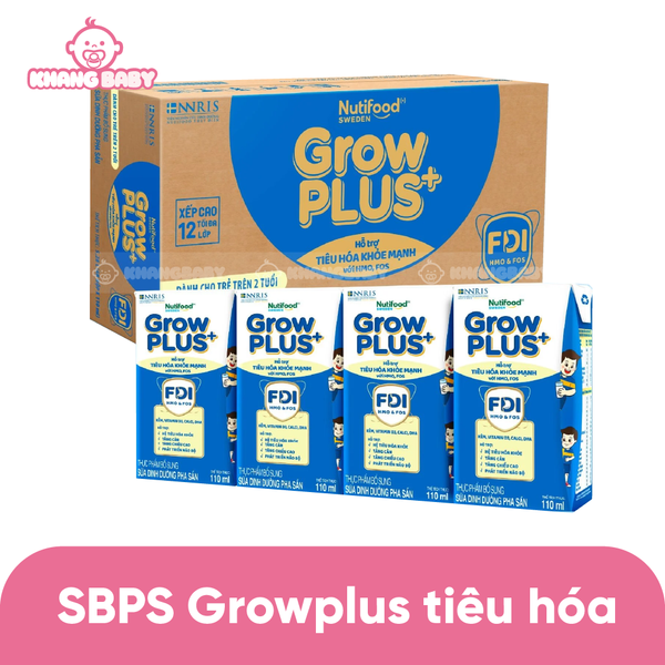 SBPS Nutifood GrowPLUS+ Tiêu hóa xanh nhạt
