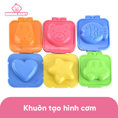 Set 6 khuôn tạo hình cơm Bento
