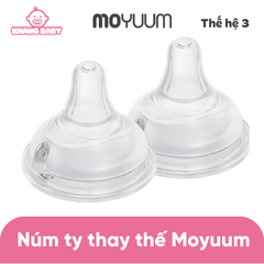 Núm bình sữa silicon Moyuum Real Fit Thế hệ 3