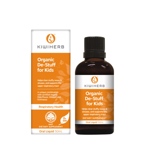 Siro mũi họng KiwiHerb Organic De-Stuff for Kids