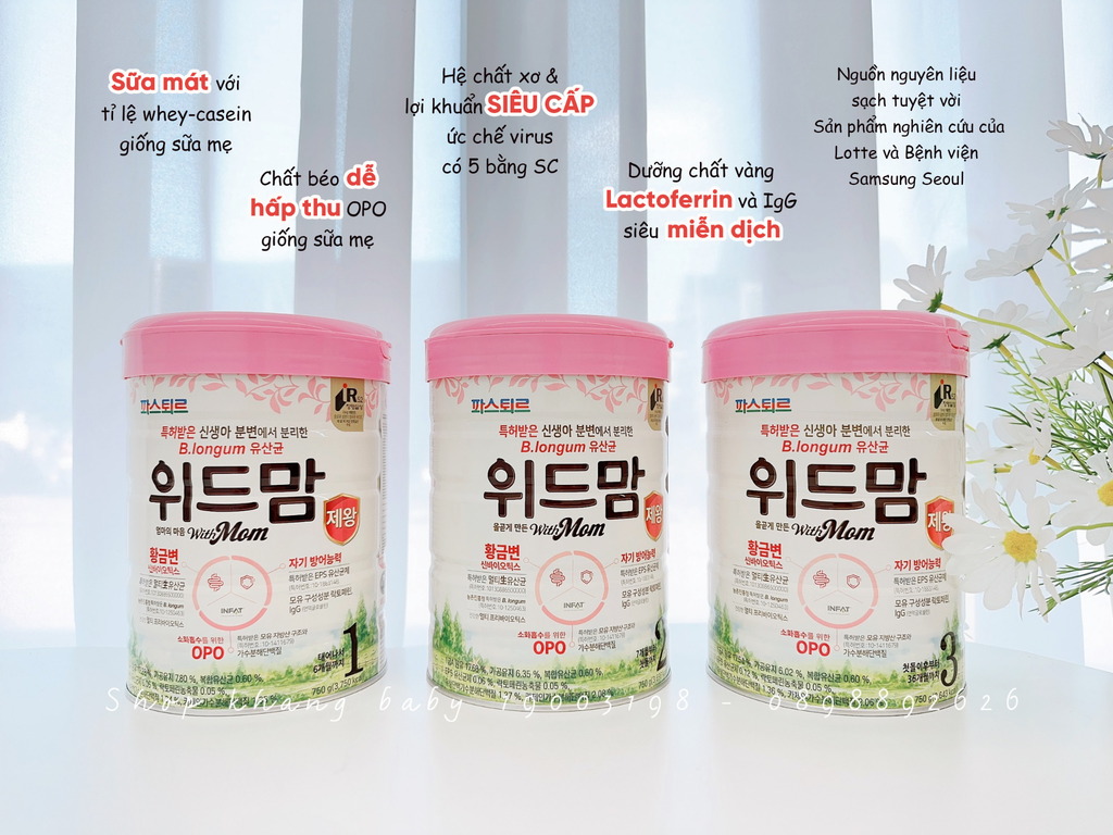 Sữa Withmom Cesar Premium Hàn 750g