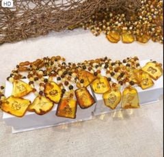 Vòng cổ hổ phách cung hoàng đạo