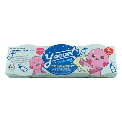 Thạch Pudding Yogurt Swecco 80G (Lốc 3 Hộp)