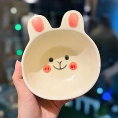 Bát sứ ăn dặm thỏ tai hồng