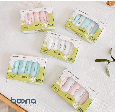 Set 5 khăn sợi tre Boona