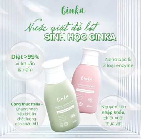 Nước giặt đồ lót sinh học Ginka