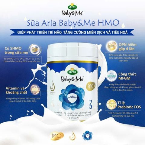 Sữa Arla Baby&Me HMO 800g