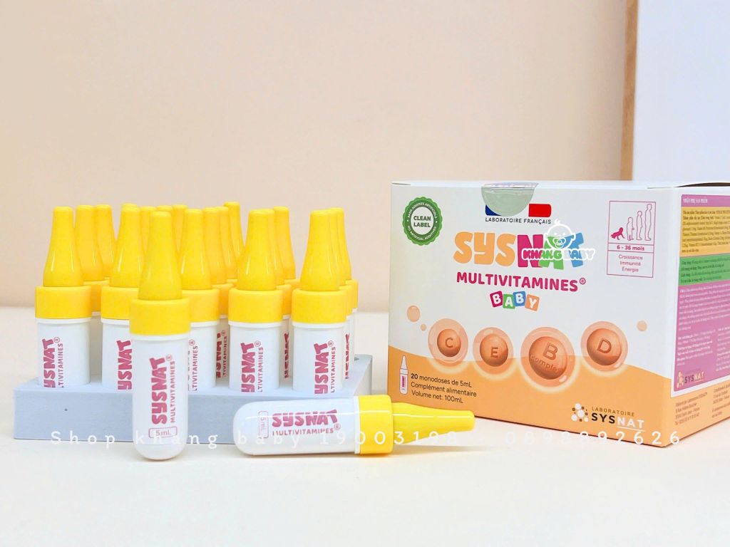 Vitamin tổng hợp tăng đề kháng Sysnat Multivitamines (6-36M)