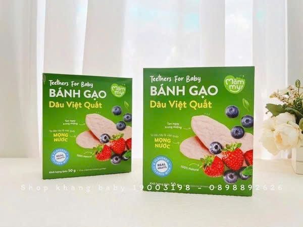 Bánh gạo ăn dặm Mămmy hộp 50g