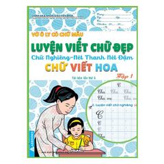 Vở Ô Ly Có Chữ Mẫu - Luyện Viết Chữ Đẹp - Chữ Nghiêng - Combo 6 cuốn