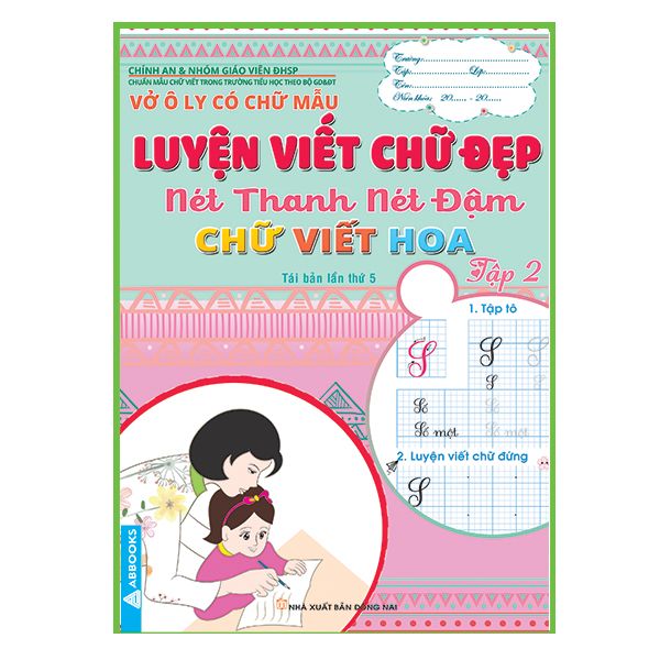 Vở Ô Ly Có Chữ Mẫu - Luyện Viết Chữ Đẹp - Chữ Viết Hoa -Tập 2
